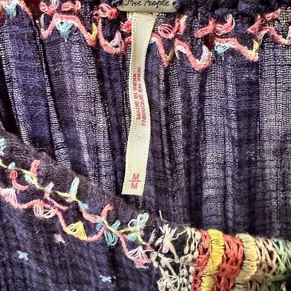 Free People Talia Embroidered Blouse - Picture 9 of 16